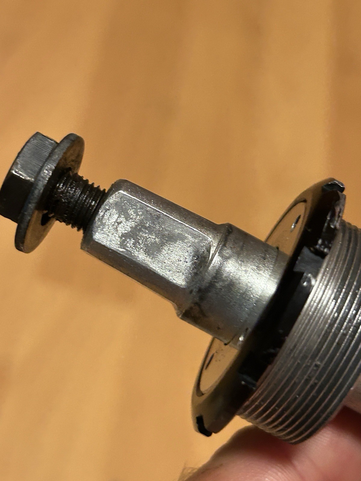 Vintage STRONGLIGHT Bottom Bracket 68 x 123 mm Triple BSA Cartridge Steel Axle