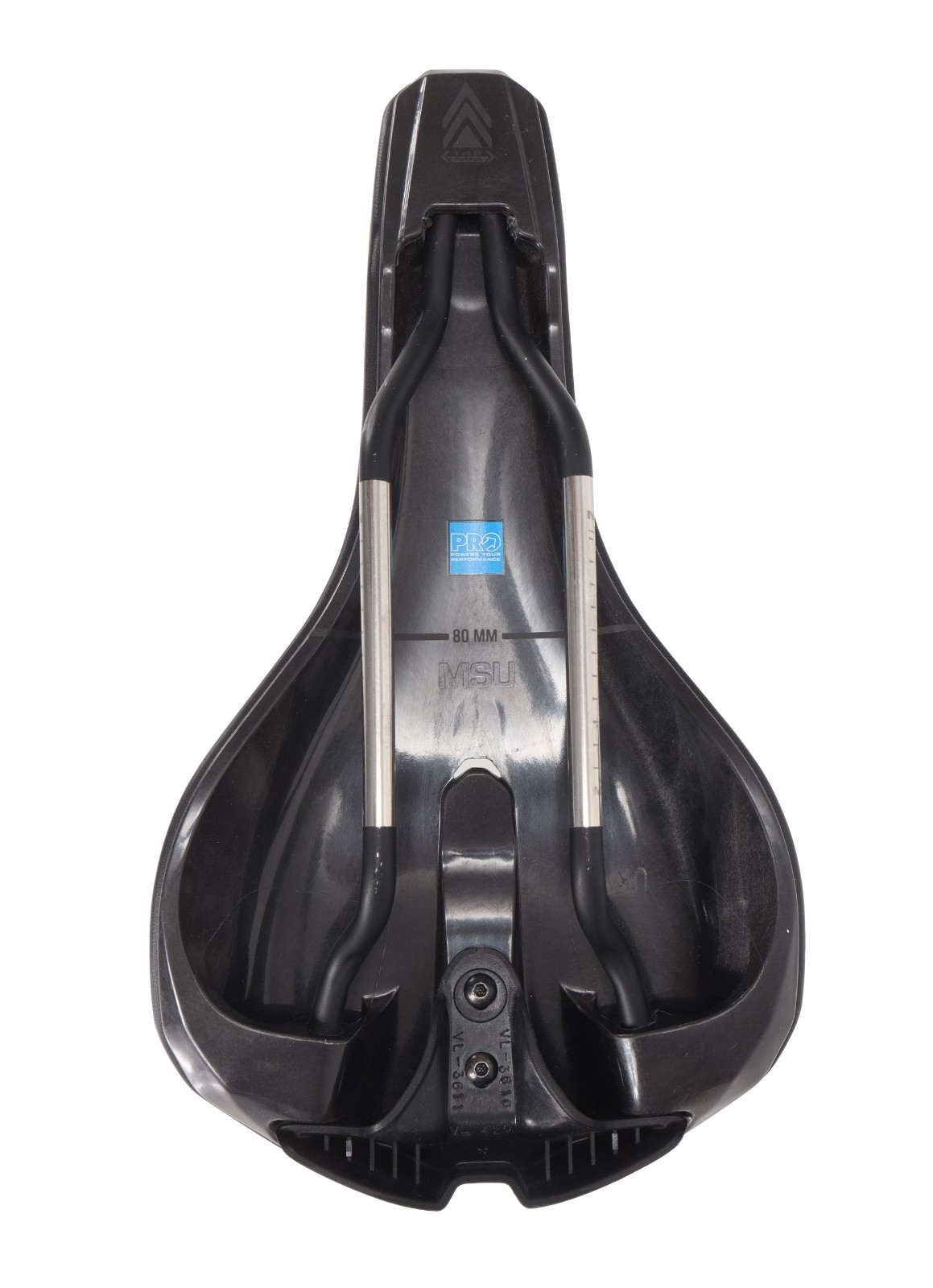 PRO MSU E-MTB Mountain Bike Saddle 142mm 7 x 7mm INOX Rail BLACK E-Bike Trail
