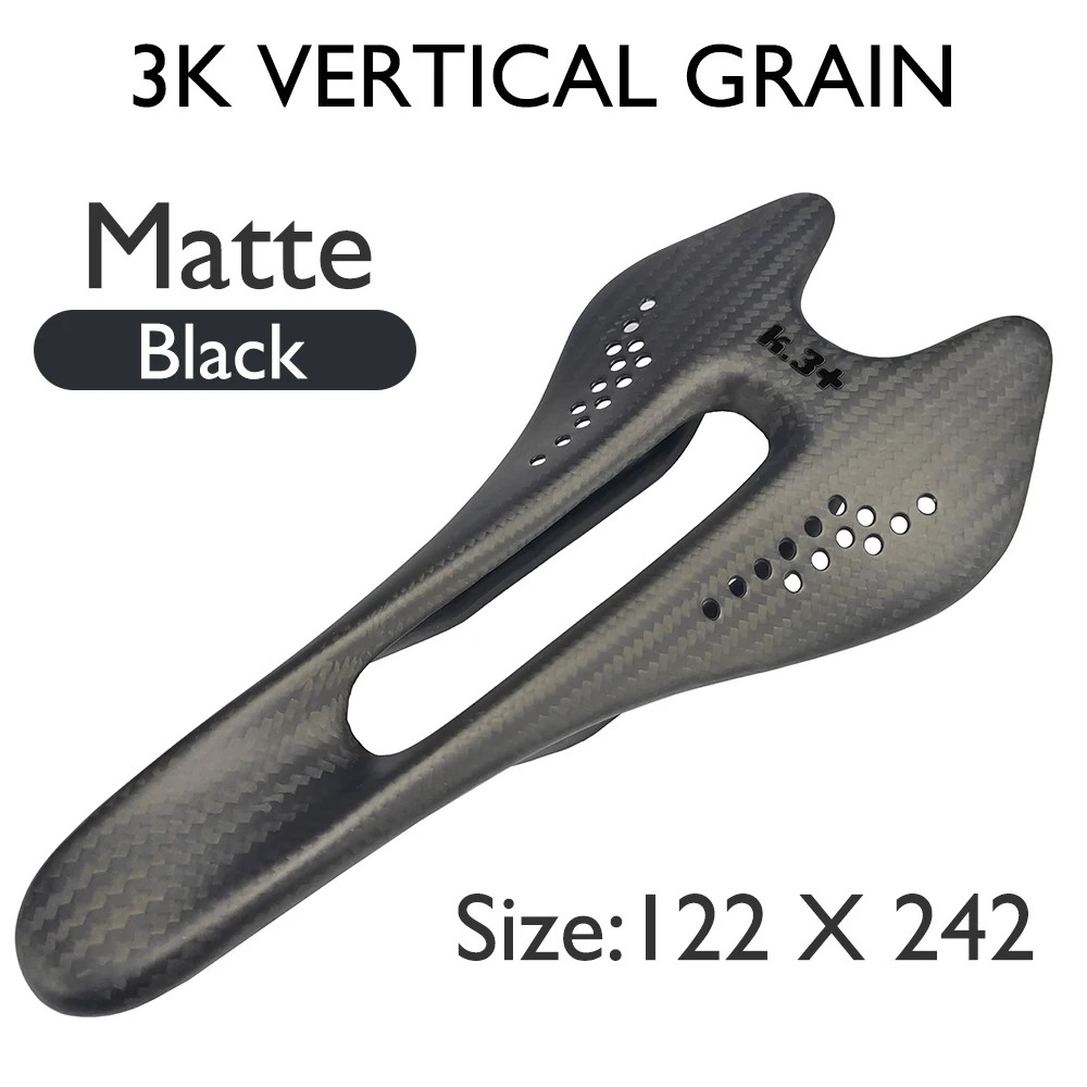 Full Carbon Fiber Bicycle Saddle 132×242/122x242mm for Road/mountain Bike