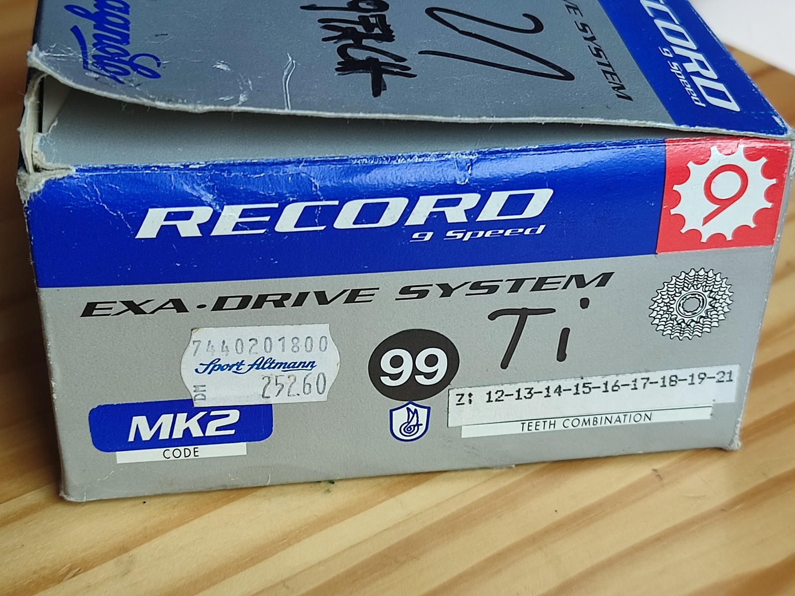 Campagnolo Record Titanium Cassette 9s NOS/NIB Eroica/Vintage