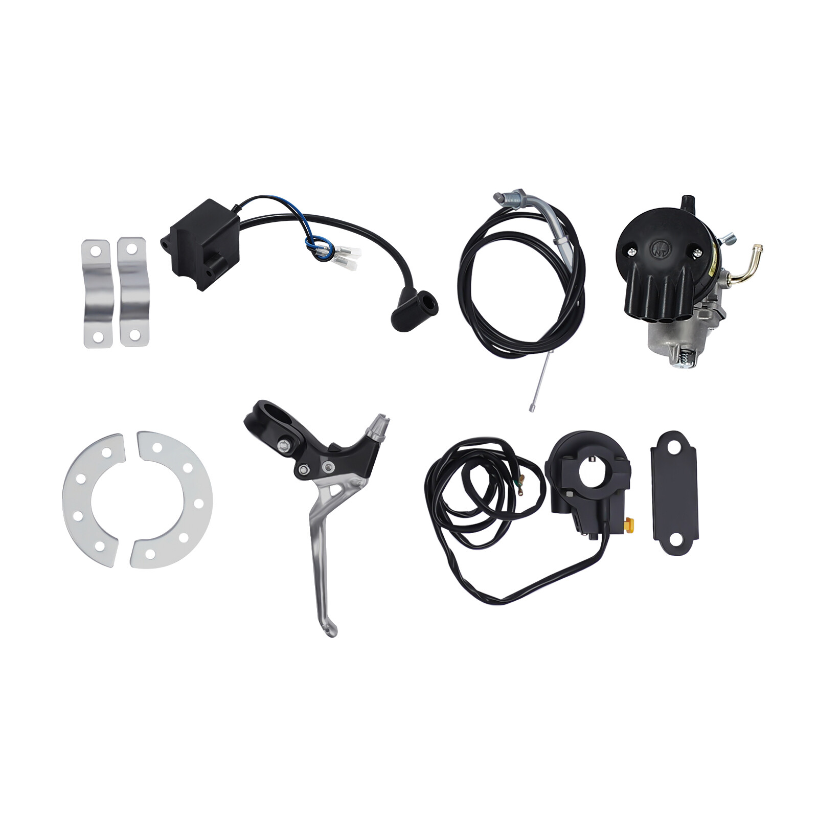 2 Stroke 80cc Petrol Engine Motor Kit Gas Motorized Bicycle Bike Double-cylinder