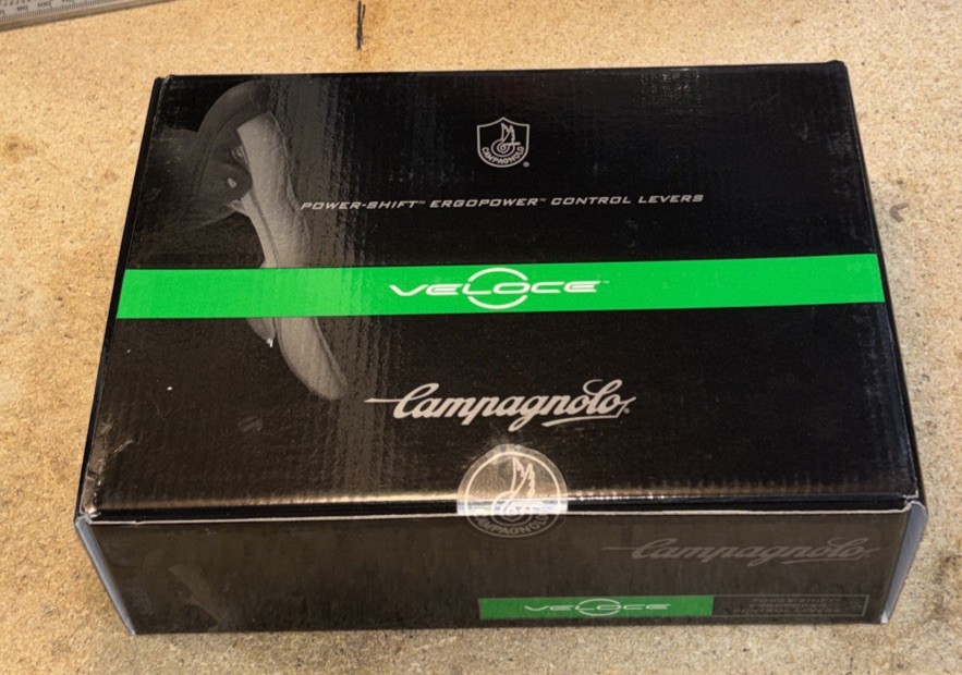 Campagnolo VELOCE 10-Speed Alloy Silver Ergo Power Shifters Brake Lever Set