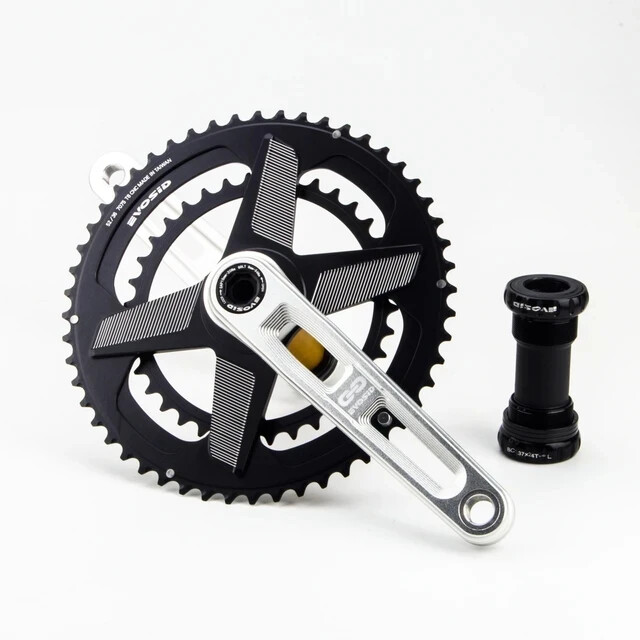 165MM 170mm Hollow Tech Crank Ultralight Gravel Road Bike Crankset