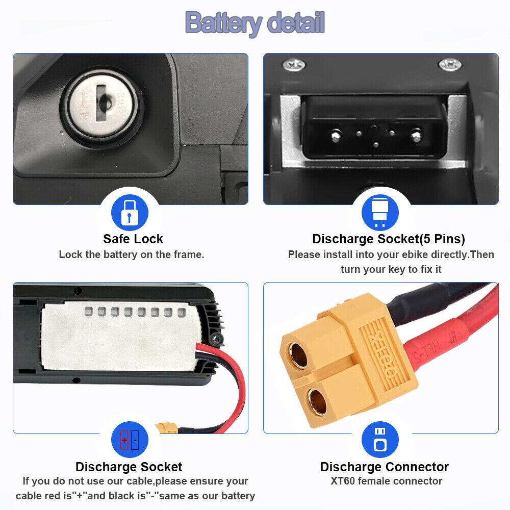 48V Ebike Battery 20Ah 30Ah 15Ah Hailong 0W-1500W Electric Bike Lithium Battery