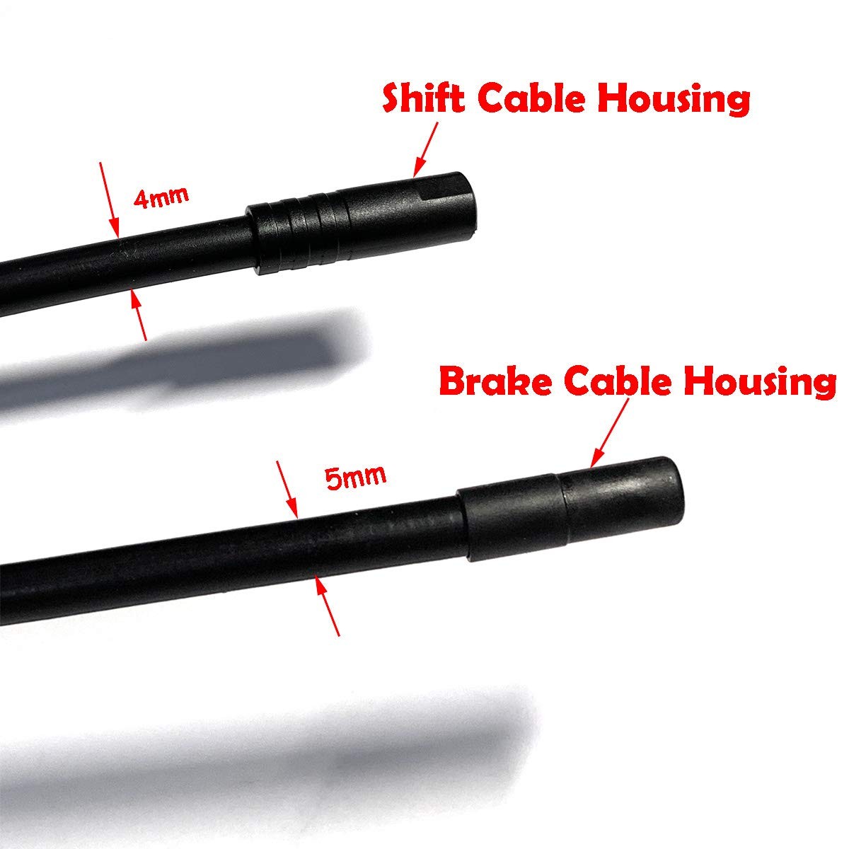 Jagwire Lined Bicycle Brake Cable Housing, 5mm x 50ft, Including 30 PCS Cable…