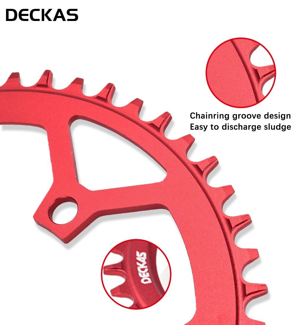 Road Bike Narrow Wide 110BCD Chainring 36T To 52T Crankset Tooth Plate Parts Red