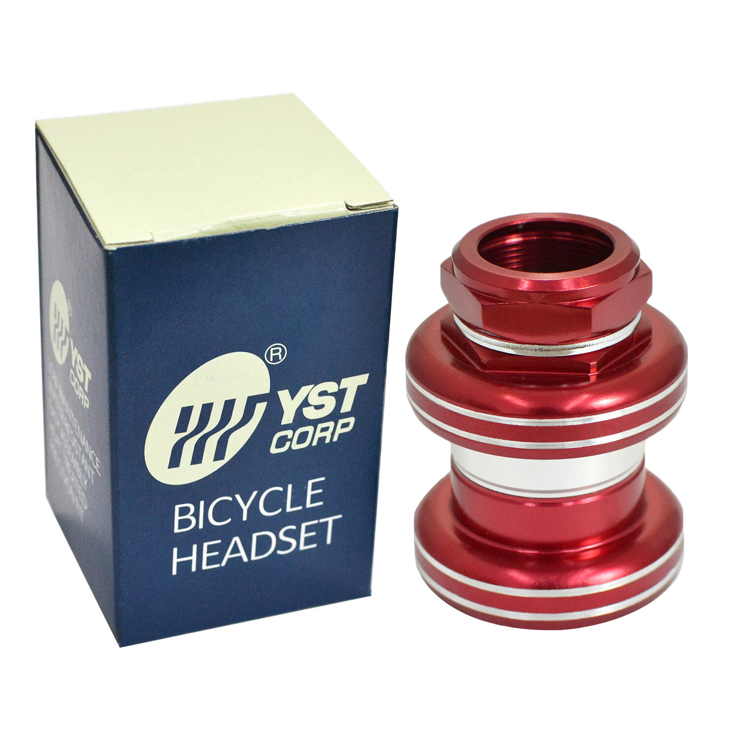 YST Old School BMX 1" Threaded Bike Headset 32.5 cups 26.4mm , Red