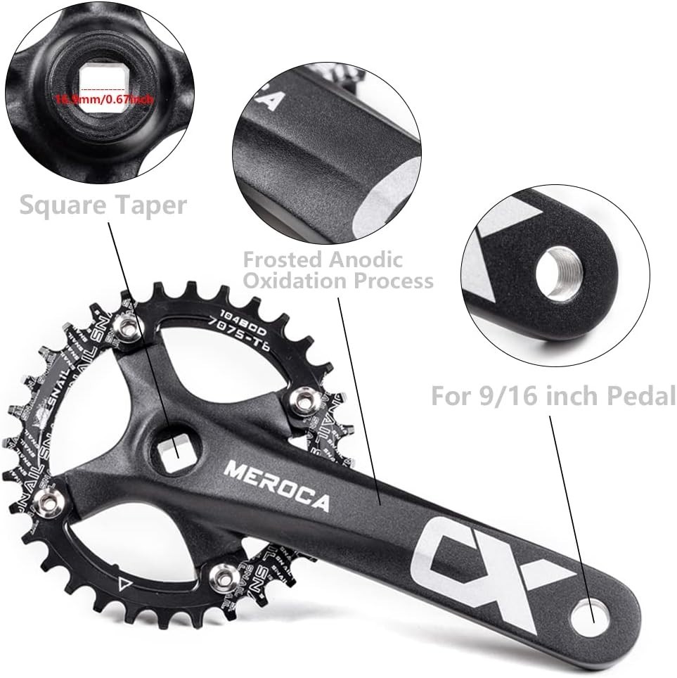 Lightweight 170mm Mountain Bike Crankset – Exceptional Durability and Style
