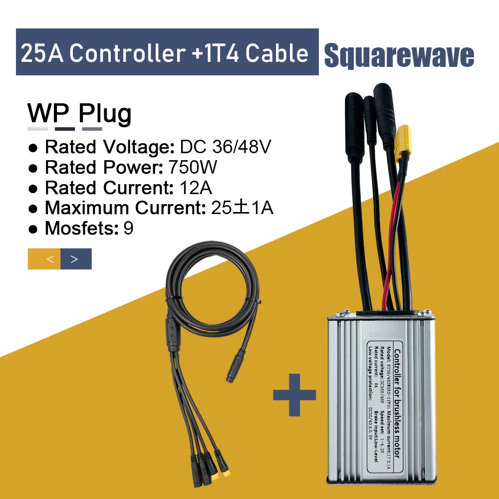 36V/48V 15A-30A Waterproof Electric Scooter Bicycle Squarewave Controller