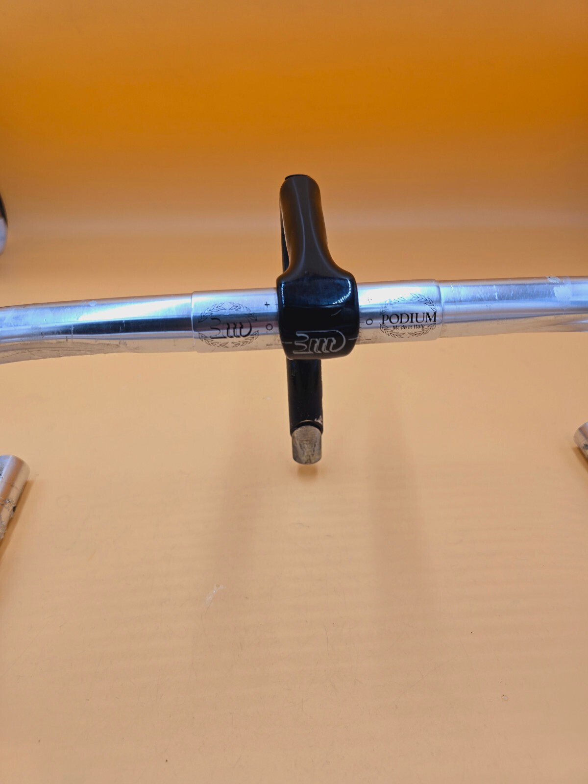 Handlebar Stem Unit 3TTT Podium Black Titanium Panto 40cm 100 1″ Bar Stem