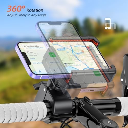 3rd Gen Shockproof Bike Phone Holder – Anti Vibration Motorcycle Phone Mount