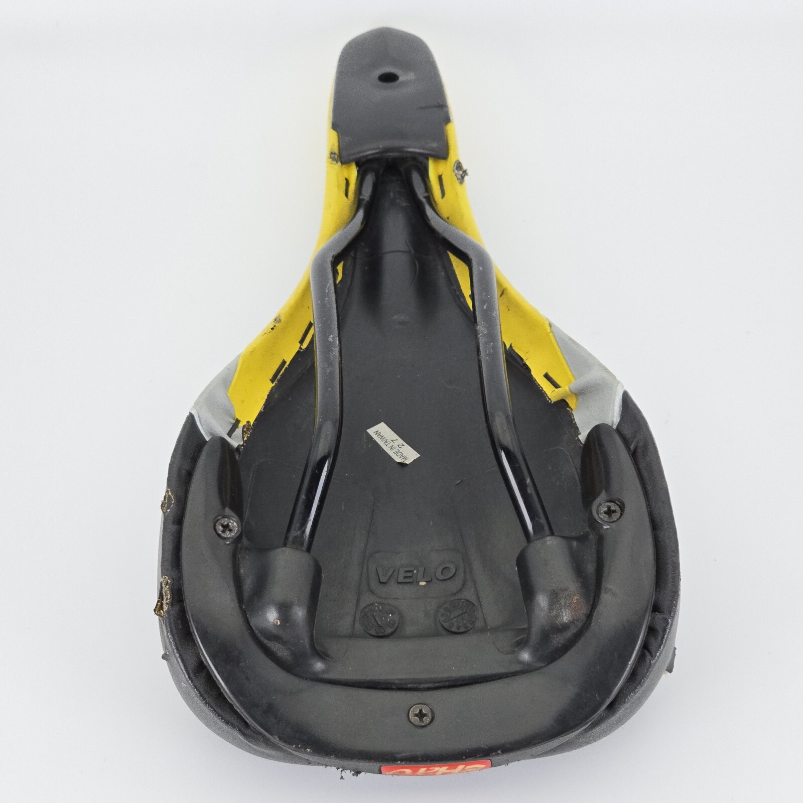 Haro Pro Series BMX Seat Black and Yellow Mid School