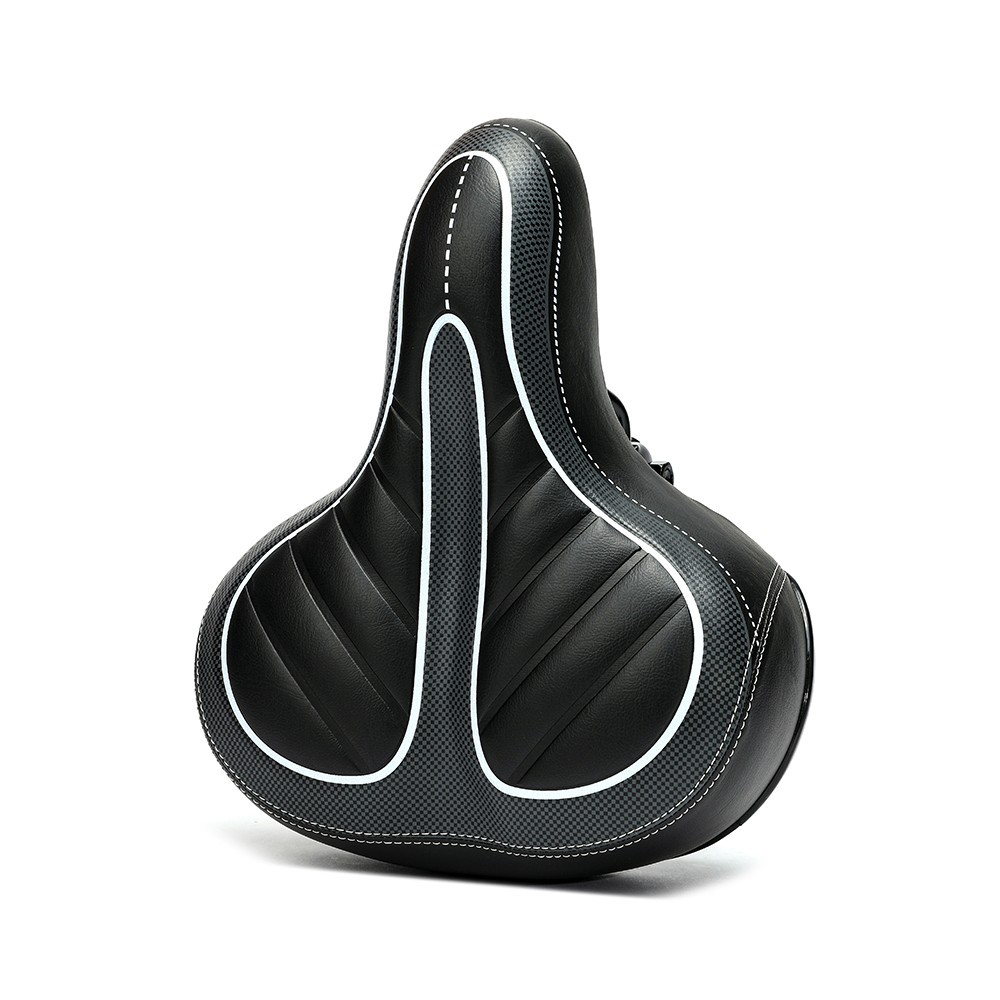 Bicycle Saddles with Shock Spring Wide Bike Seat Cushion for Mountain Road Bikes