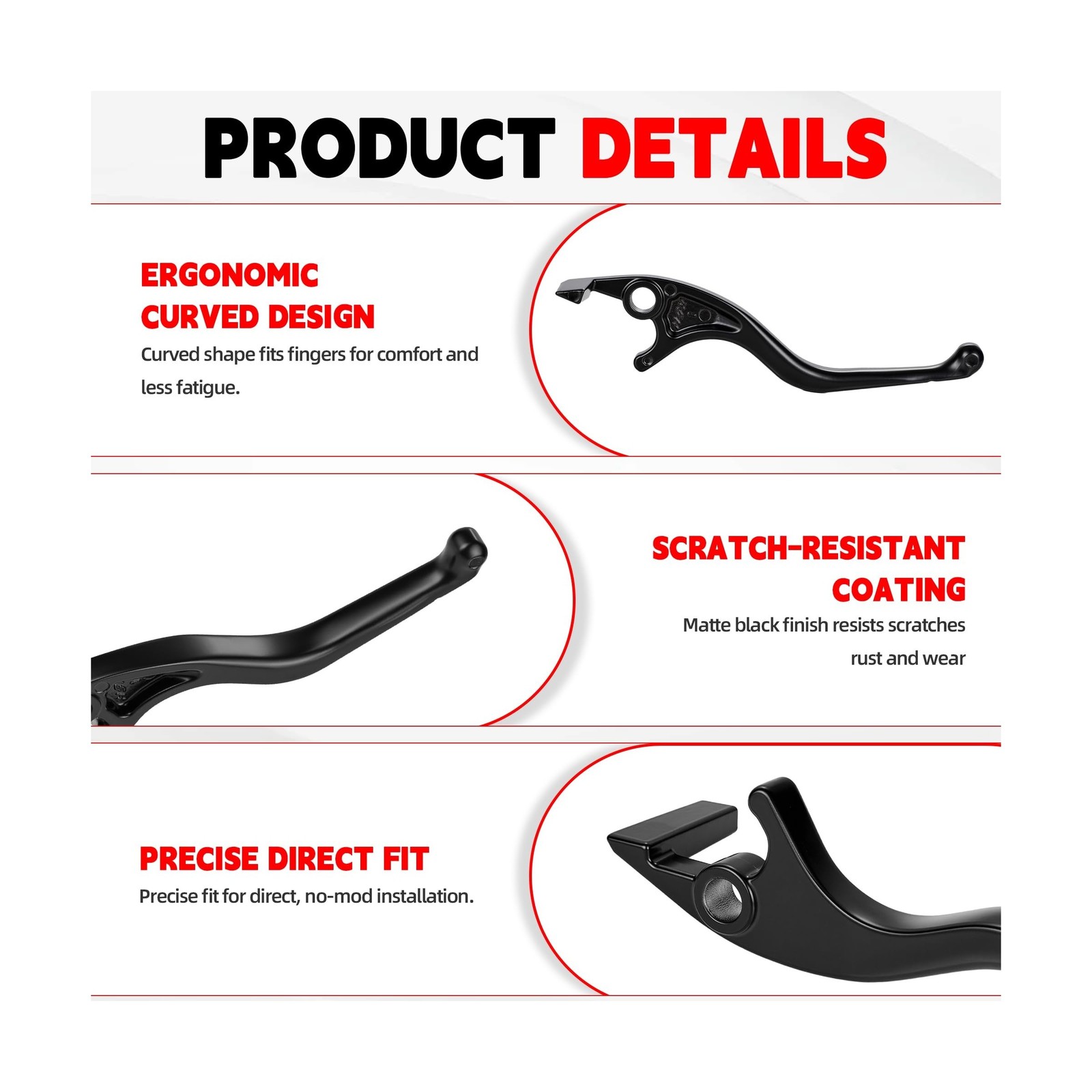 Brake Levers for Yozma IN10 and Pro,Aluminum Adjustable Handle Brake Levers f…