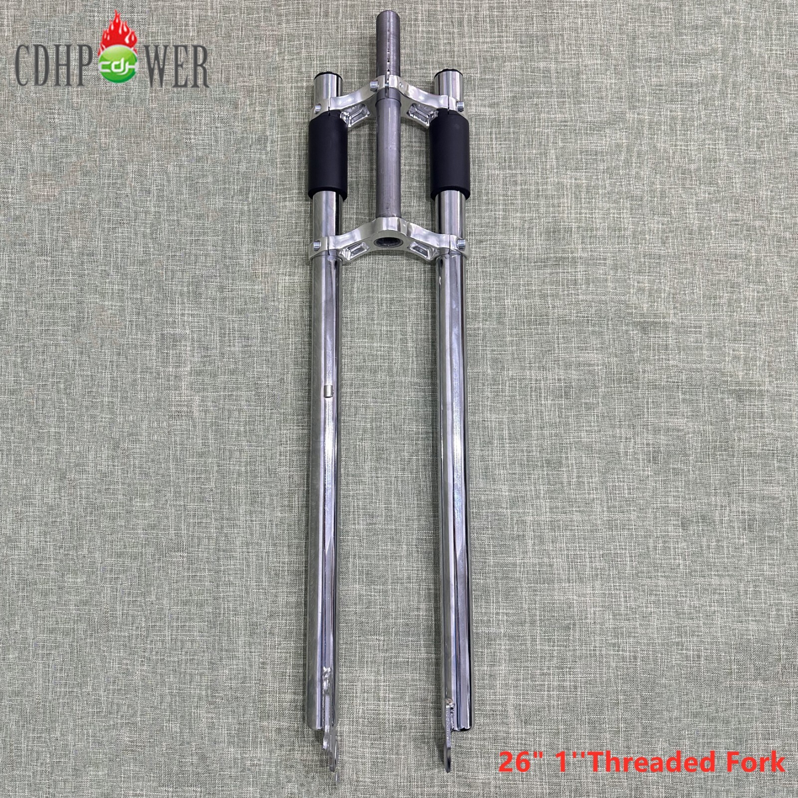 CDH 1» Threaded Triple Tree Non Suspension Bicycle Fork 26″ -Gas Motorized Bike