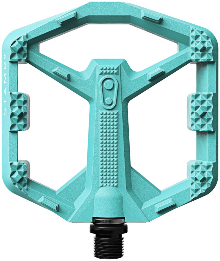 Crankbrothers Stamp 0 Pedals – Platform, Composite, 9/16″, Turquoise, Small