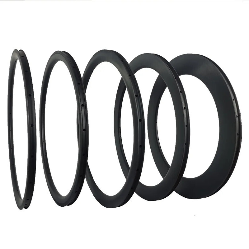 700C Carbon Bike Rims 28mm Wide 30/35/40/45/55/50/60mm Depth Road Bicycle Rims
