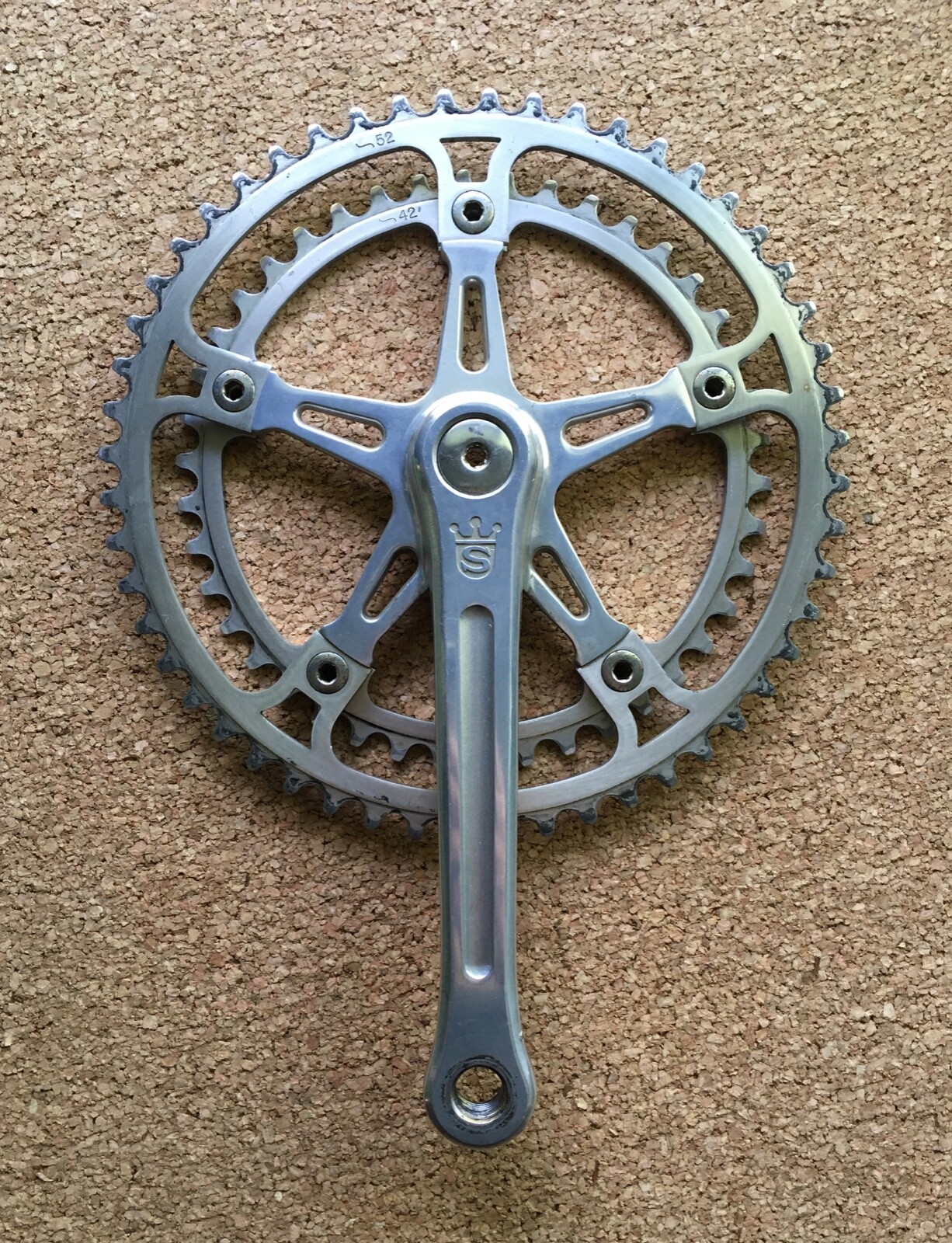 Sugino Mighty Road Bike Crankset 171mm – 52/42 Tooth – Made in Japan