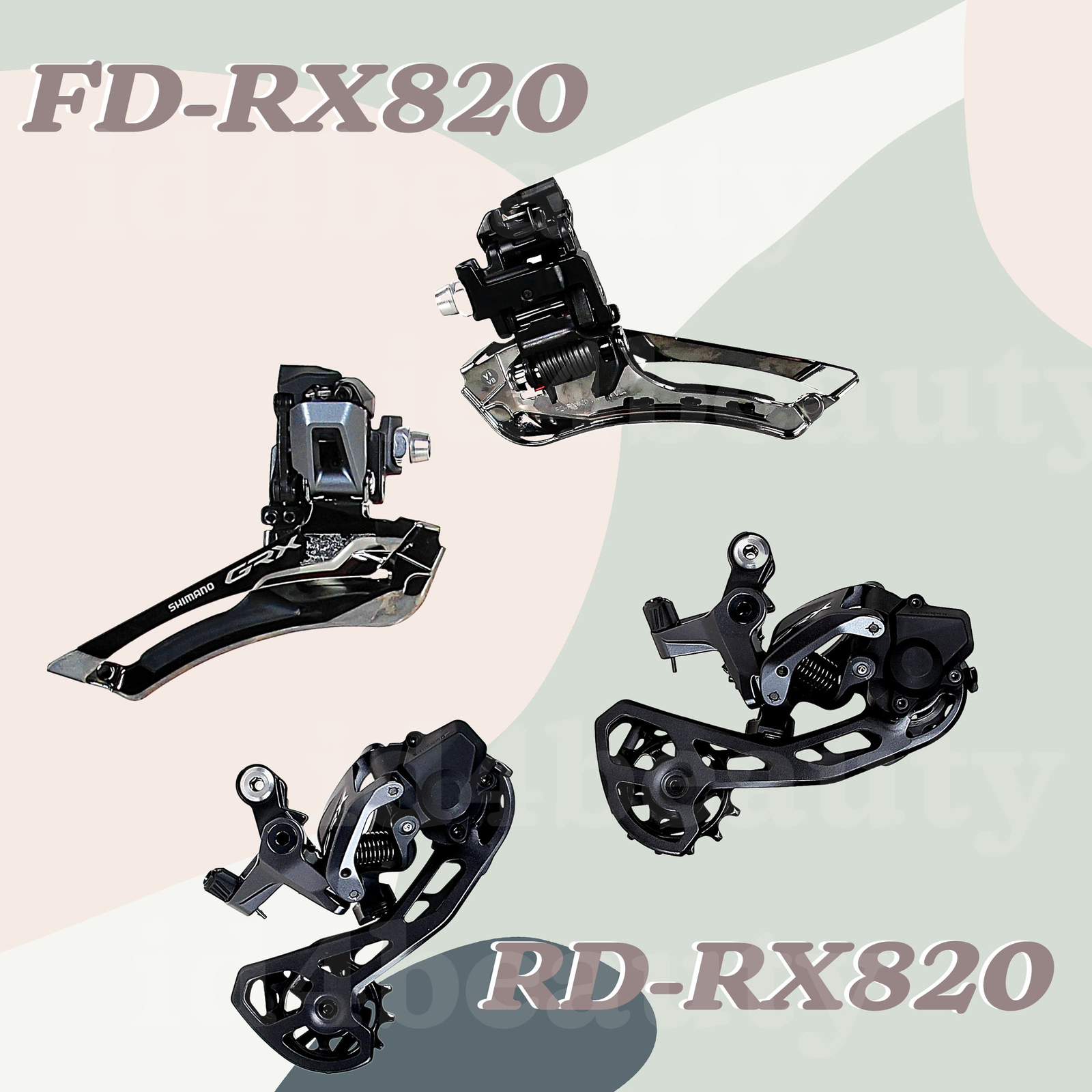 SHIMANO GRX RX820 Gravel 2×12 speed Mechanical Groupset ST-RX820 FC-RX820 NEW