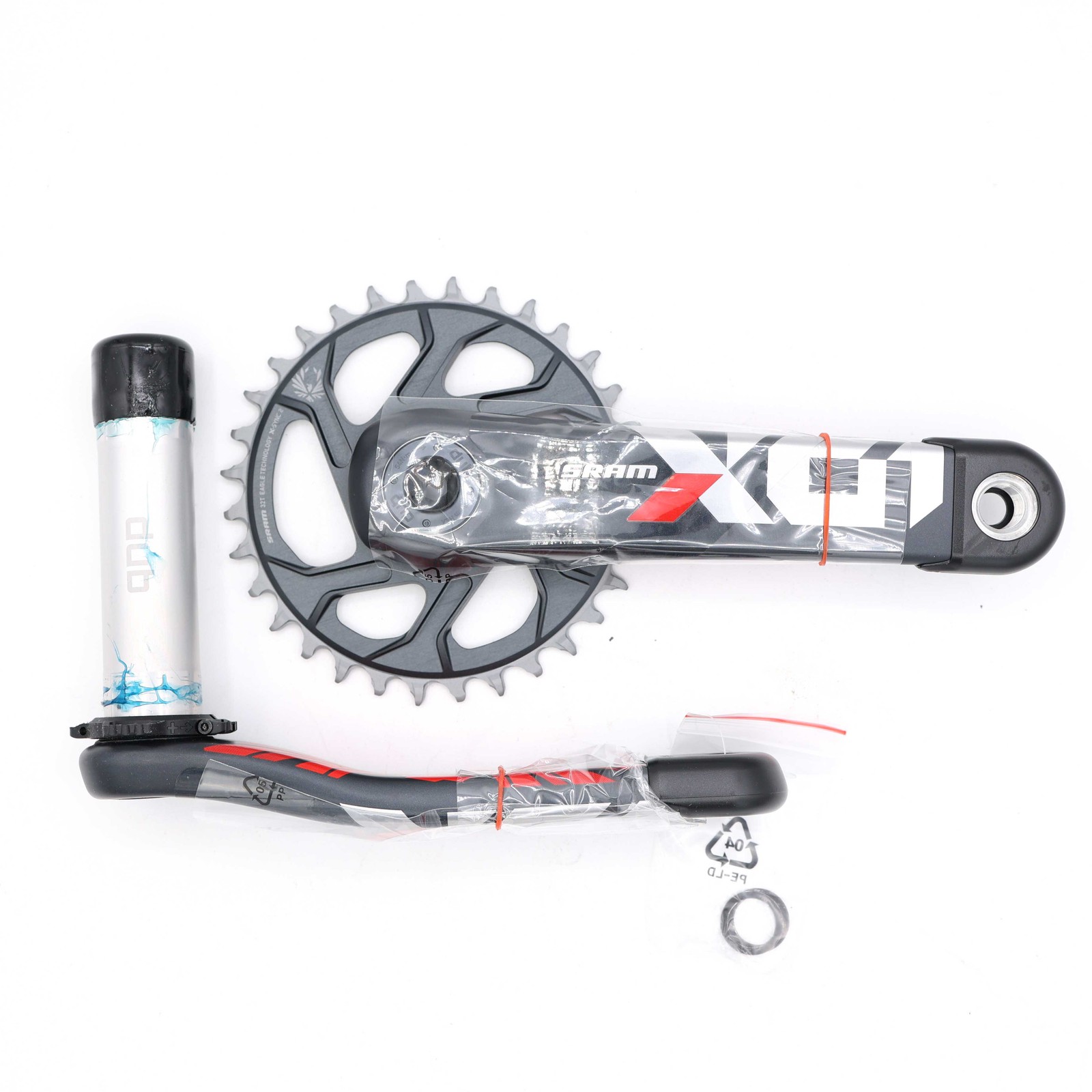 SRAM X01 Eagle DUB Crankset 170mm 32T Direct Mount Lunar Red