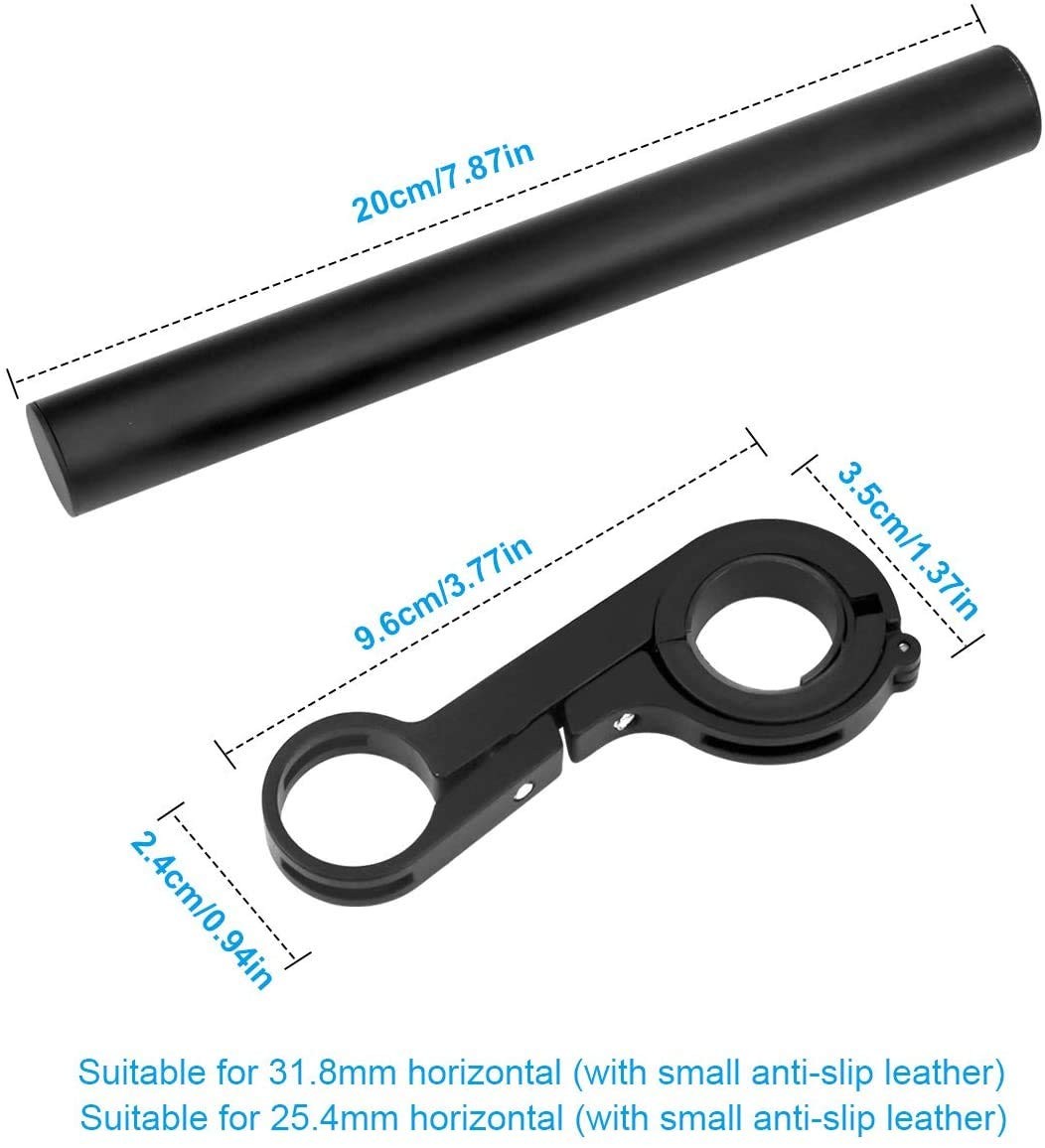 Bicycle Handlebar Extension, 20cm Multifunction Double Bike Handlebar Extende…