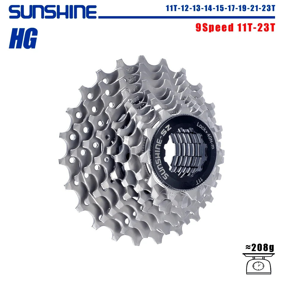 SUNSHINE Road Bike Cassette Bicycle Freewheel 8/9/10/11/12 Speed 23/25/28/32/34/