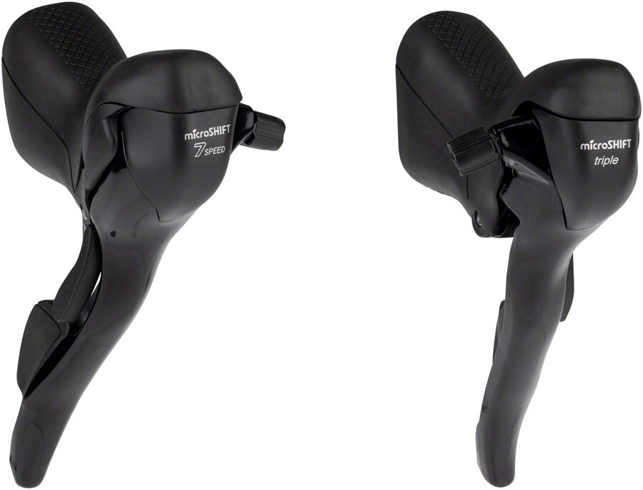 microSHIFT R7 Drop Bar Shift Lever Set 3 x 7-Speed Short Reach Shimano