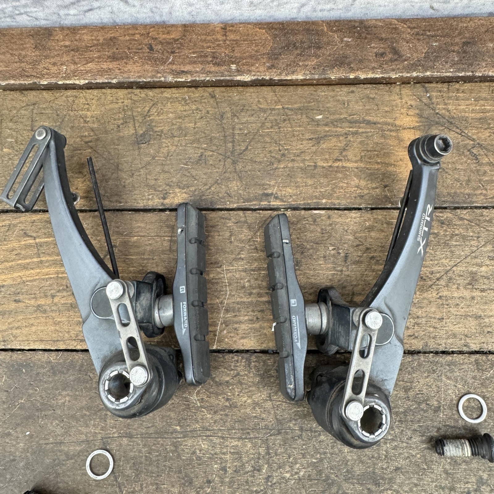 Vintage Shimano XTR BR-M950 V-Brake Caliper Gray MTB Bike Japan 90s MTB 1
