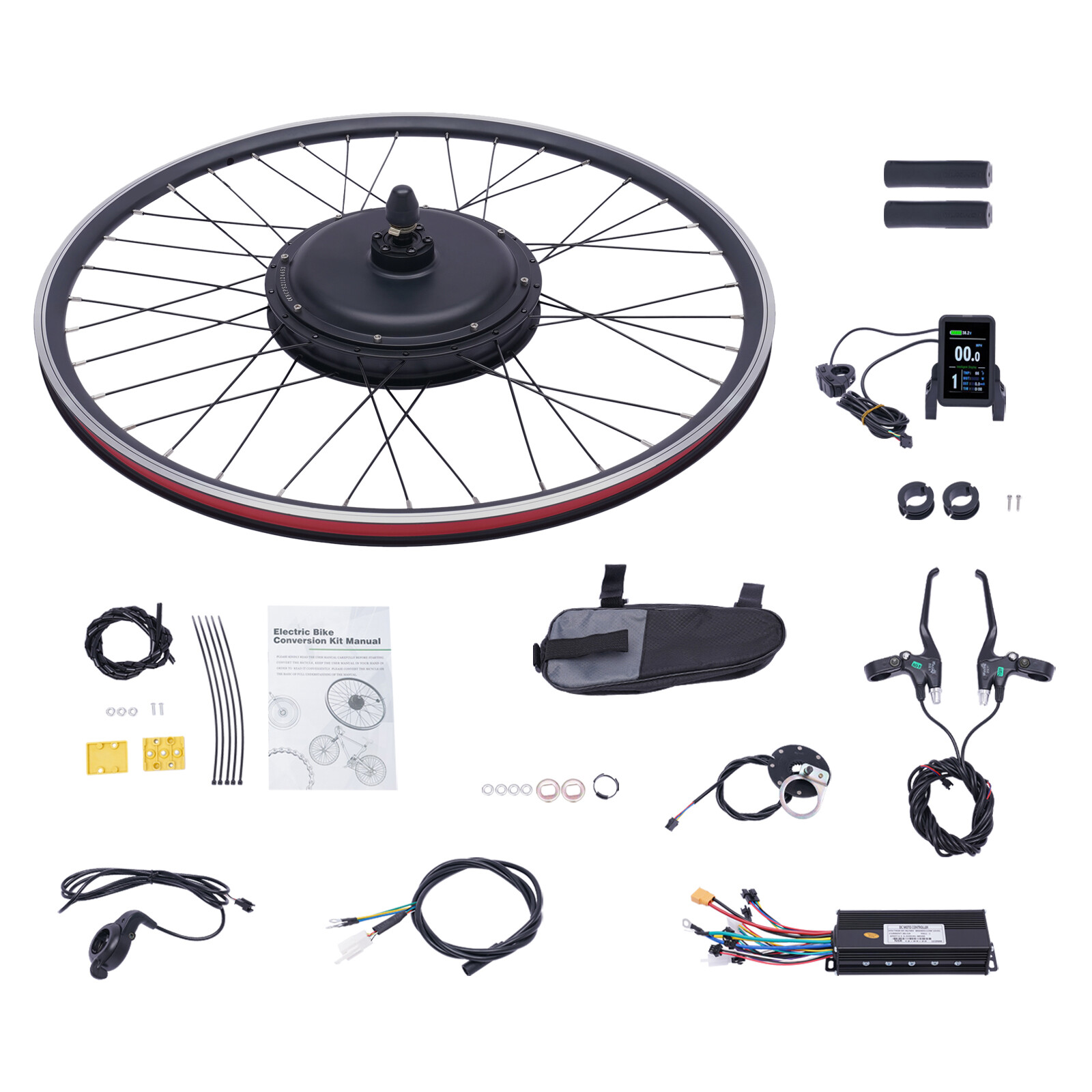 1000W 28/29″Electric Bicycle Front/Rear Wheel + Tire E-Bike Conversion Motor Kit