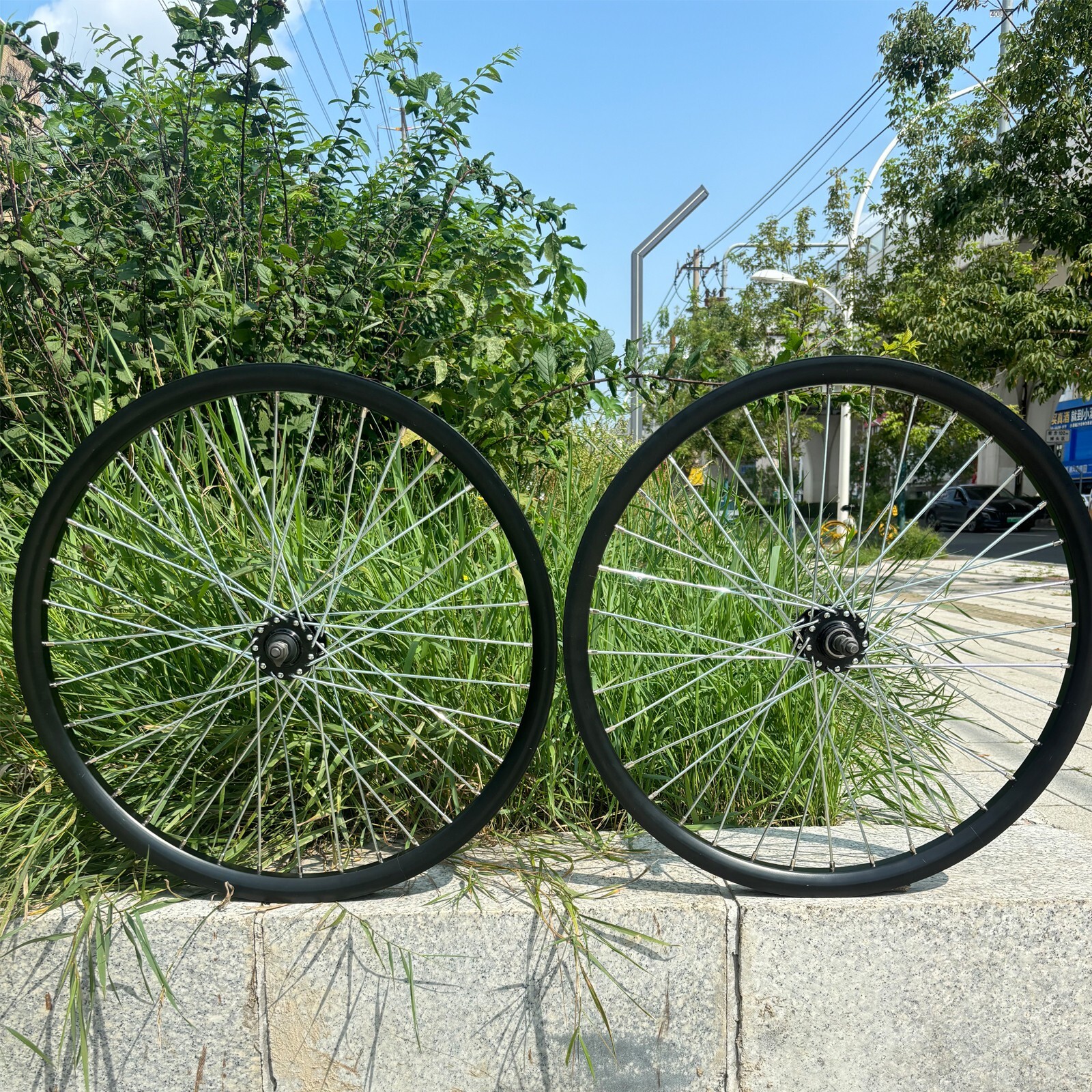Heavy Duty 26″ Bicycle Wheel w/Freewheel, 36 Spokes Bike Rim Front&Rear 10G 680g