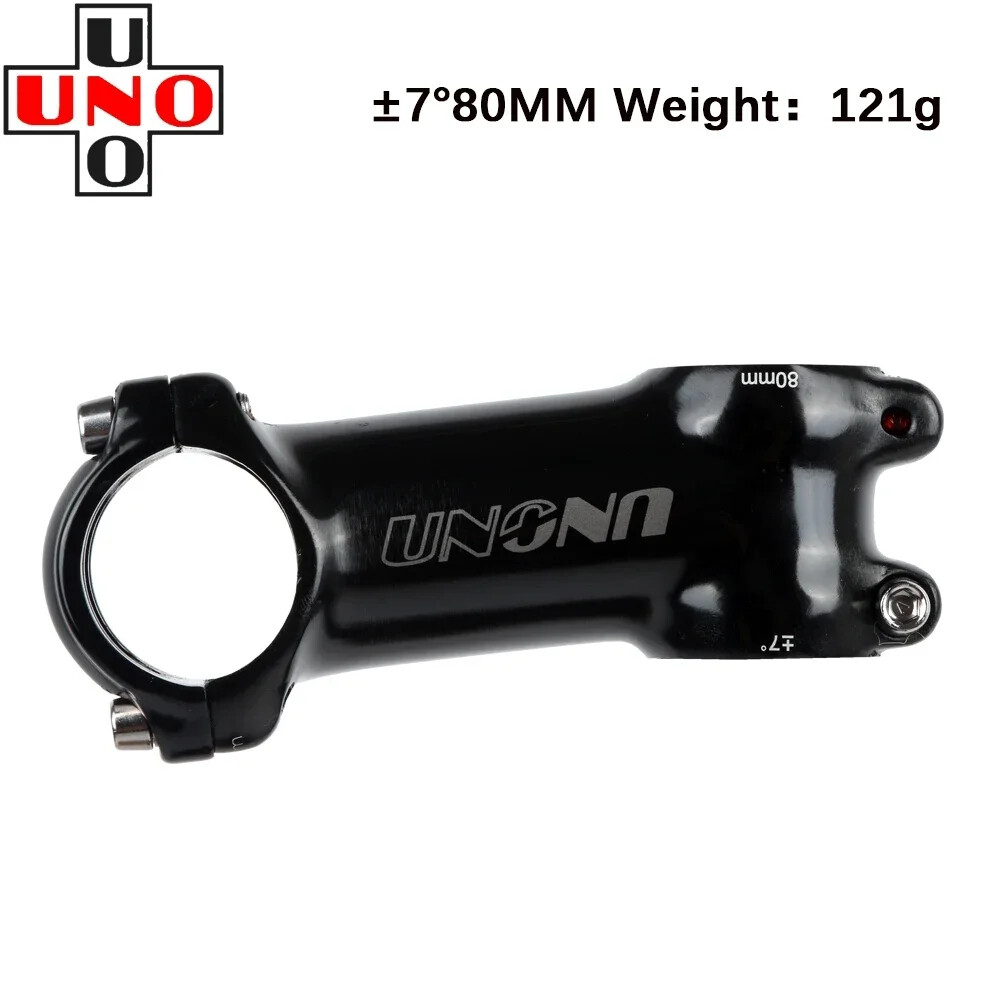 UNO Black Stem Bike Ultralight 7 17 35 Degree MTB Road Stem Fork 28.6 31.8mm