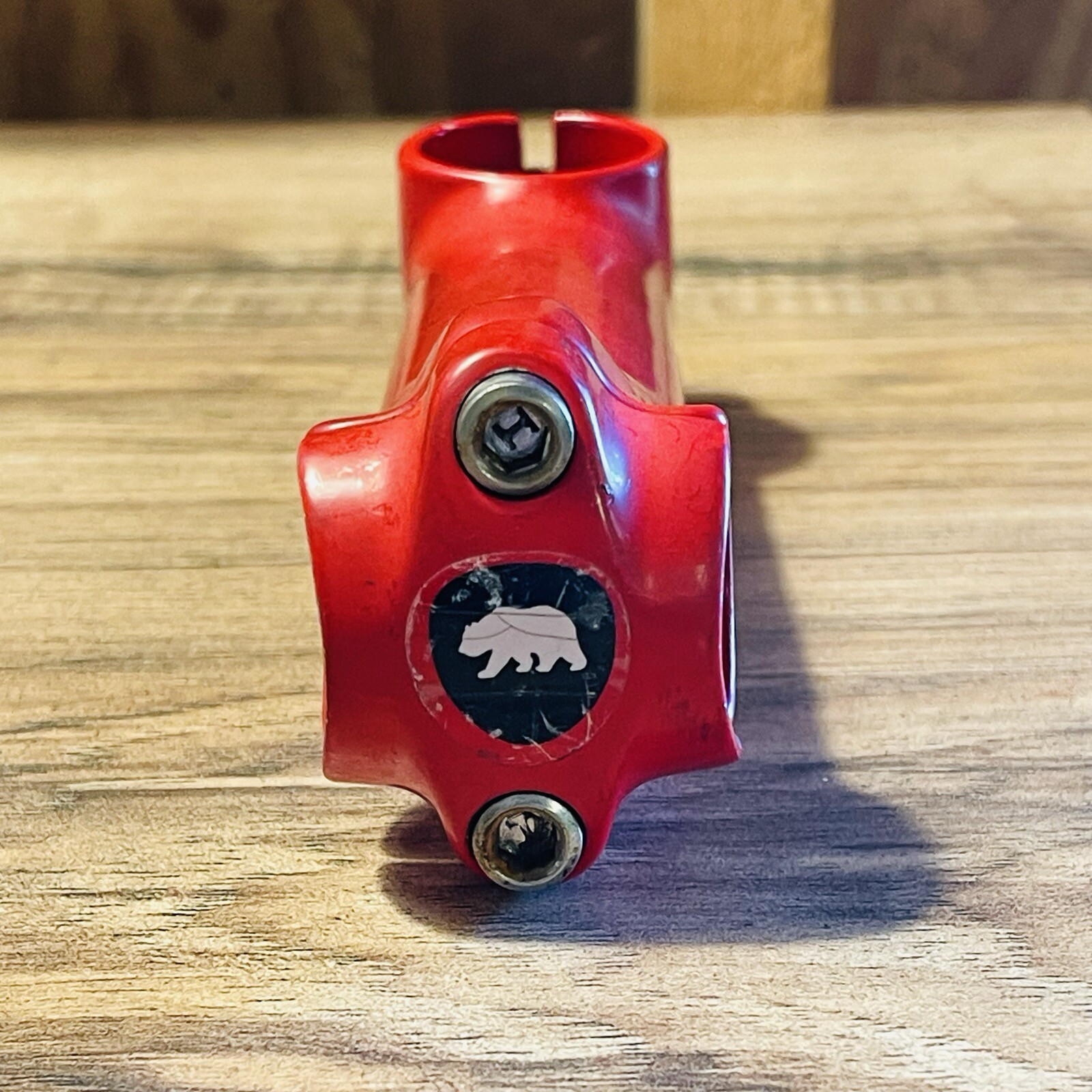 Older Marin Threadless 1 1/8 Stem 120mm 5 Degree 25.4 Bear Logo Faceplate