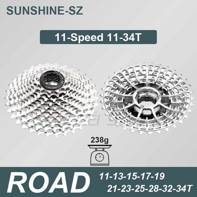 SUNSHINE Road Bike 11/12 Speed Ultralight Cassette 11-28/32/34/36T