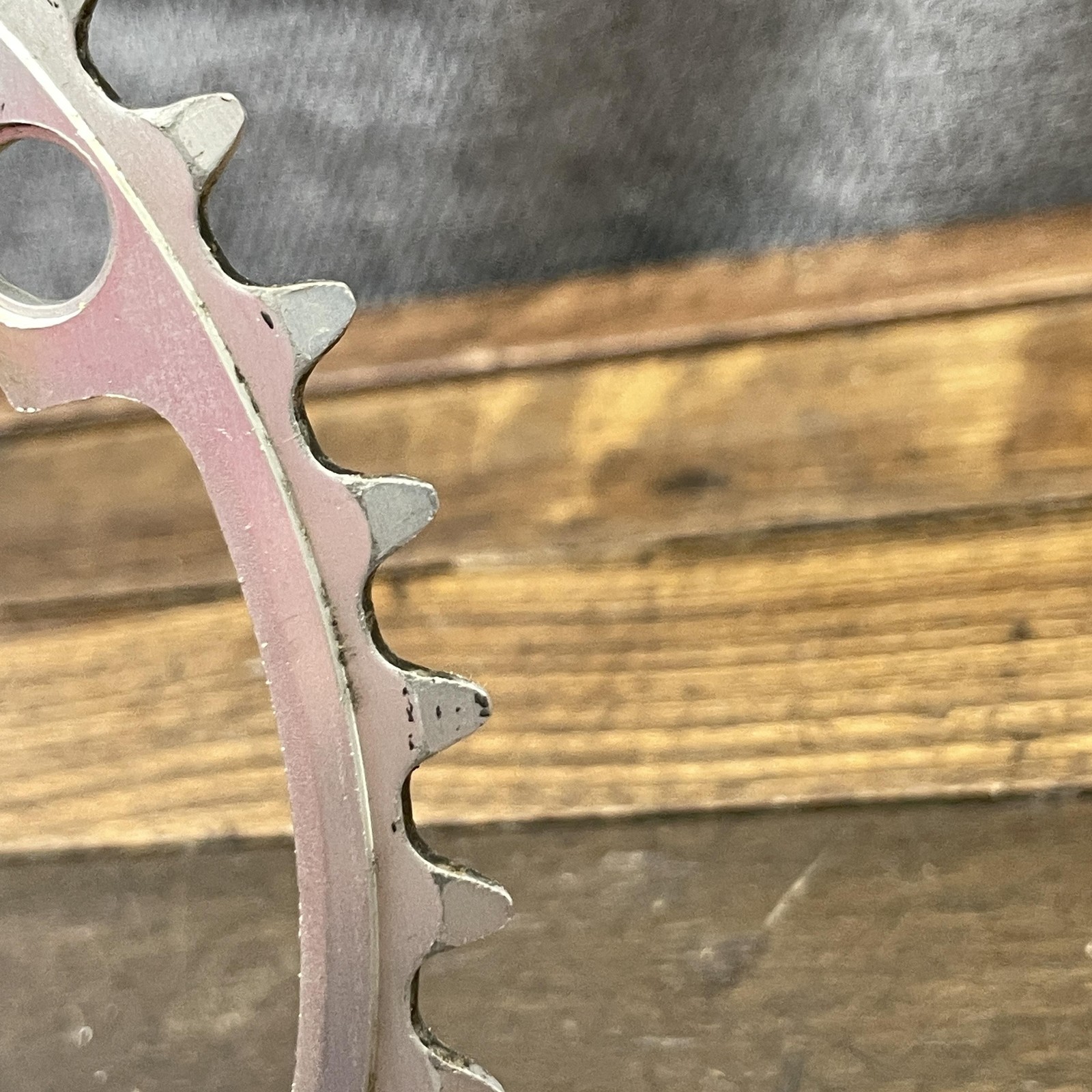 Vintage Sugino 42T Chainring 42 Tooth 144 BCD 5 Arm Silver Road Bike Alloy