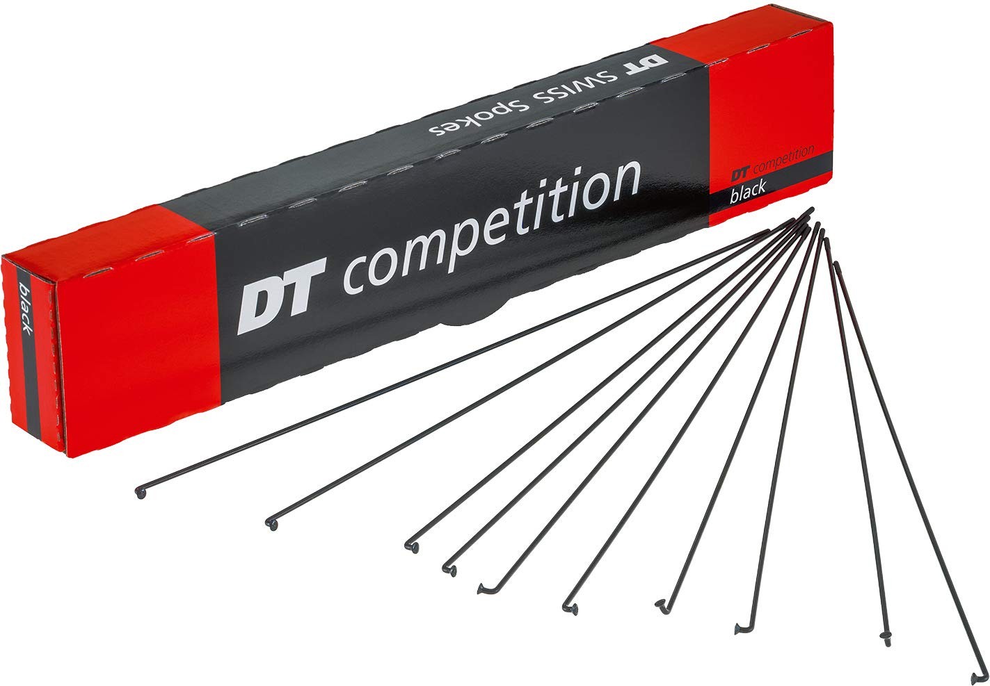 DT Swiss Competition Race 14 / 16 / 14 g = 2 / 1.6 mm box 100, black 252 mm