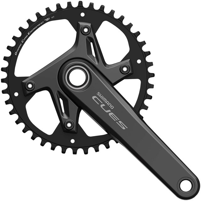 Shimano CUES FC-U6040-1 Crankset – 170/172.5/175mm, 40t/42t Hollowtech