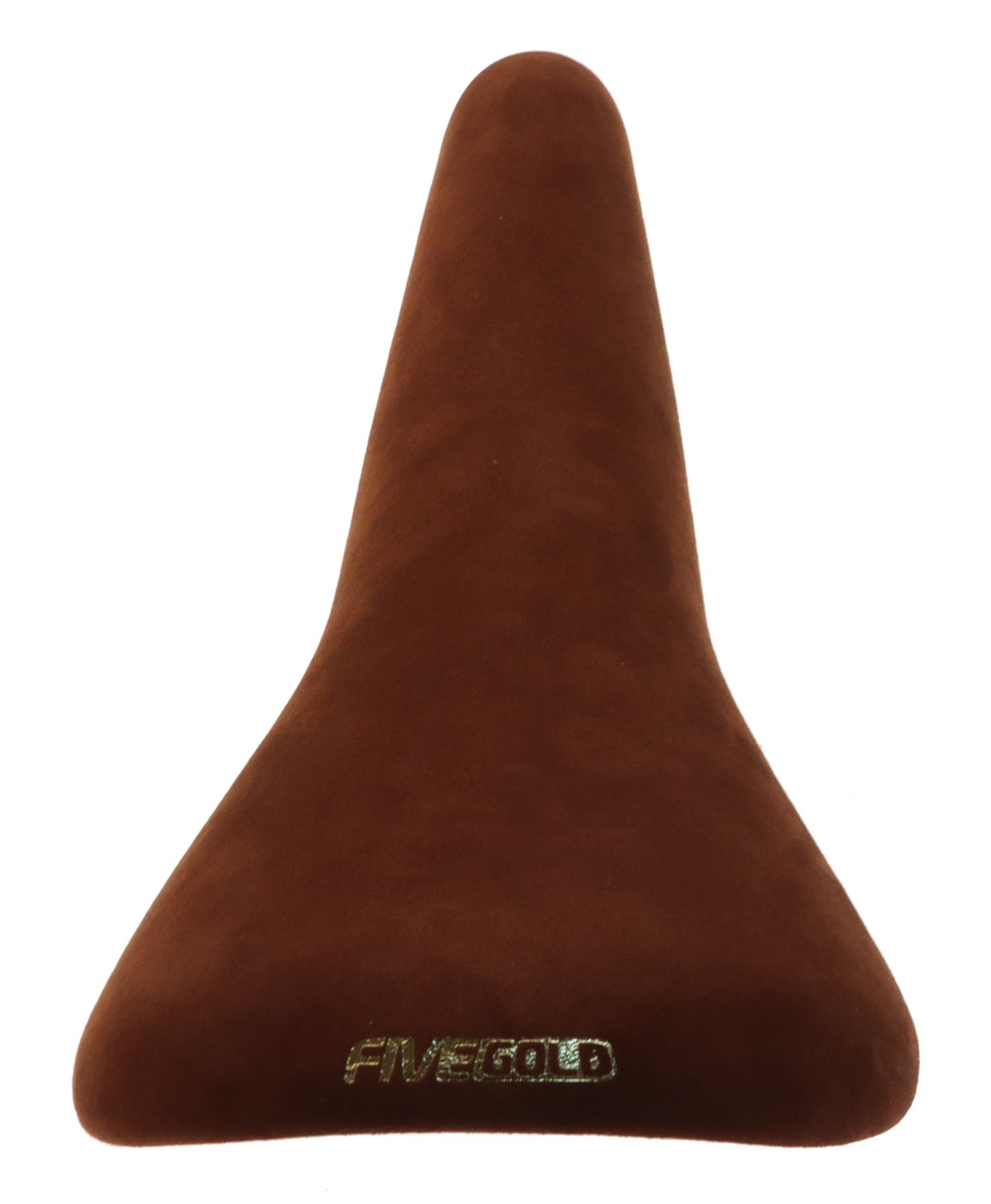 Kashimax Five Gold 4P Saddle NJS Standard Rails Brown Suede Leather NEW NOS