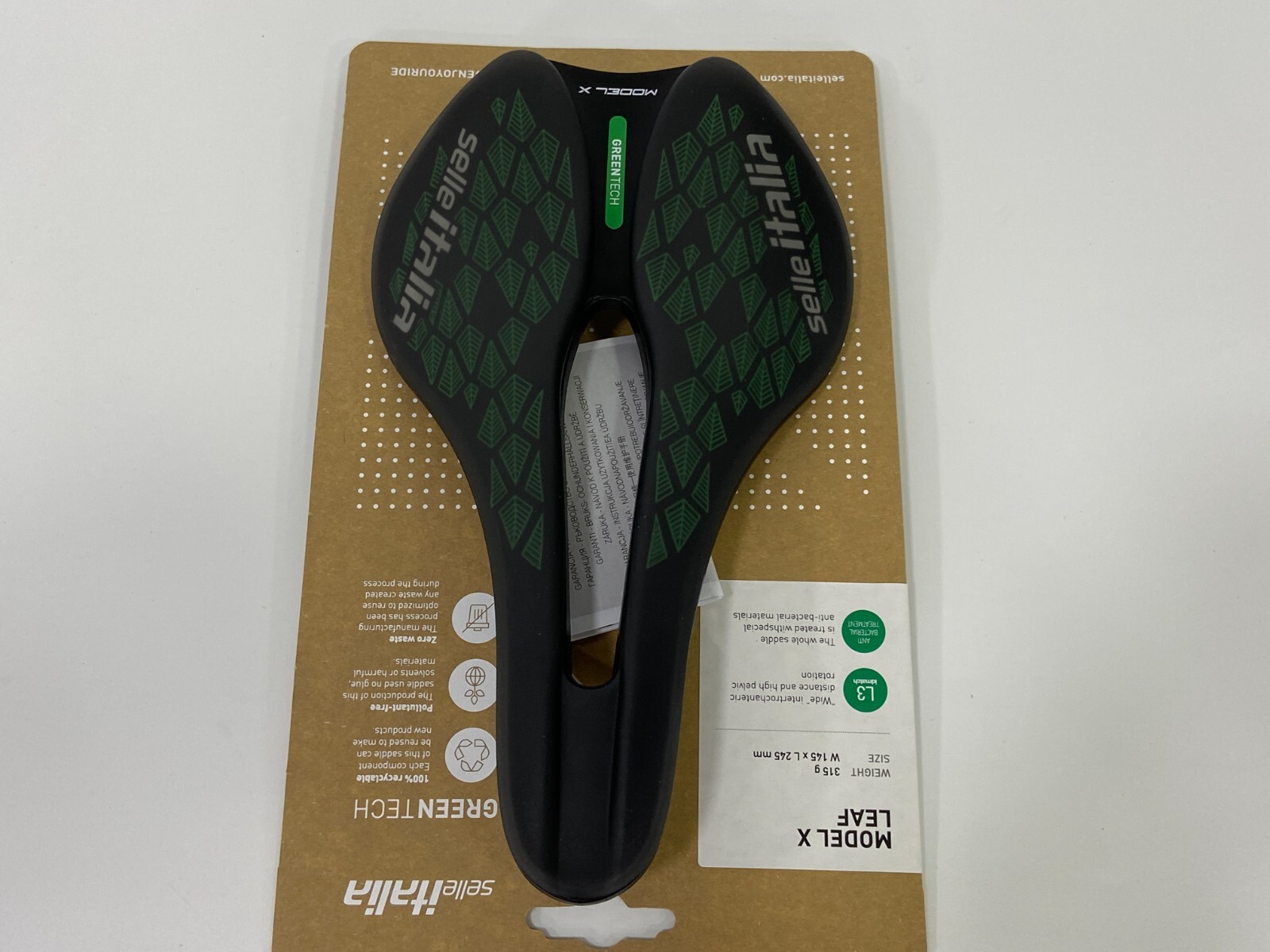 Selle Italia Model X Leaf Superflow L3 145x245mm Fec Alloy Rail Saddle