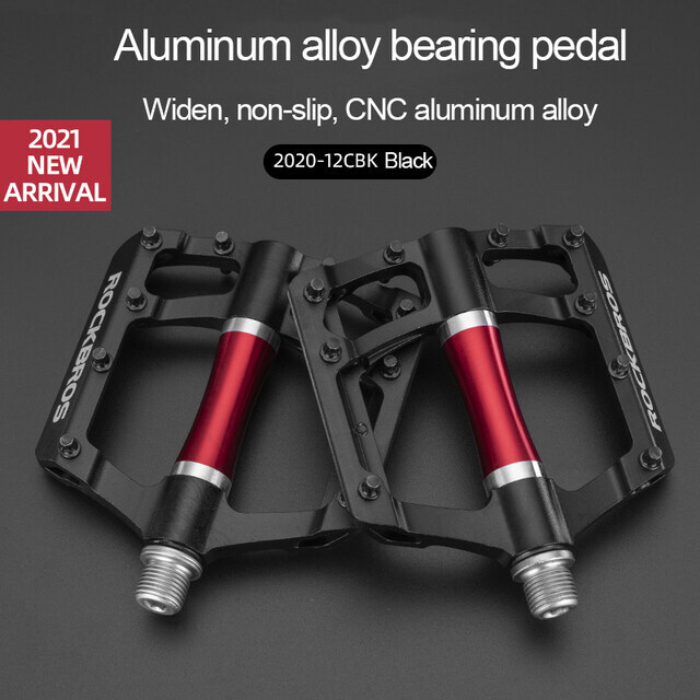 ROCKBROS MTB Wide Bike Pedals 9/16″ Aluminum Alloy MTB Sealed Bearing Pedals