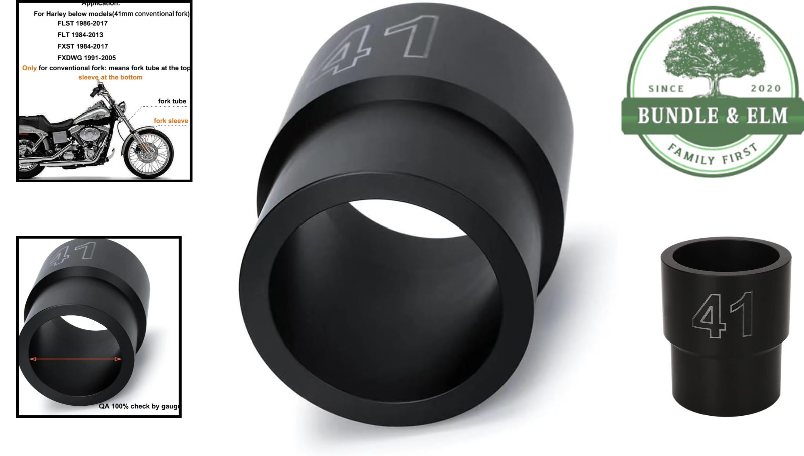 41mm Fork Seal Driver for Standard Motorcycle Forks, Durable Plastic Design