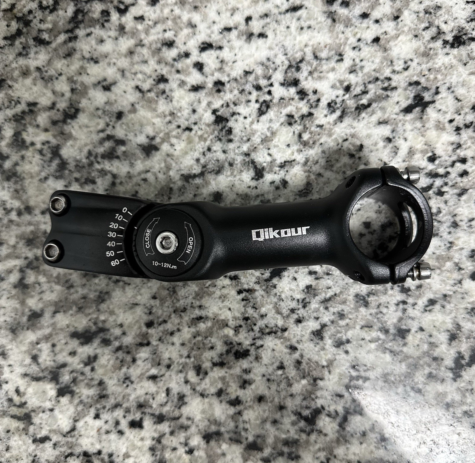 130mm QIKOUR Adjustable Bicycle Stem 60 Degree 31.8mm (1-1/4″)