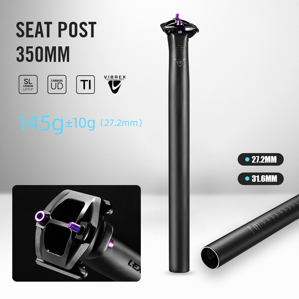 Bicycle Seatpost Carbon 27.2/31.6mm Mountain Bike/Gravel/Road Bike Seat Tube