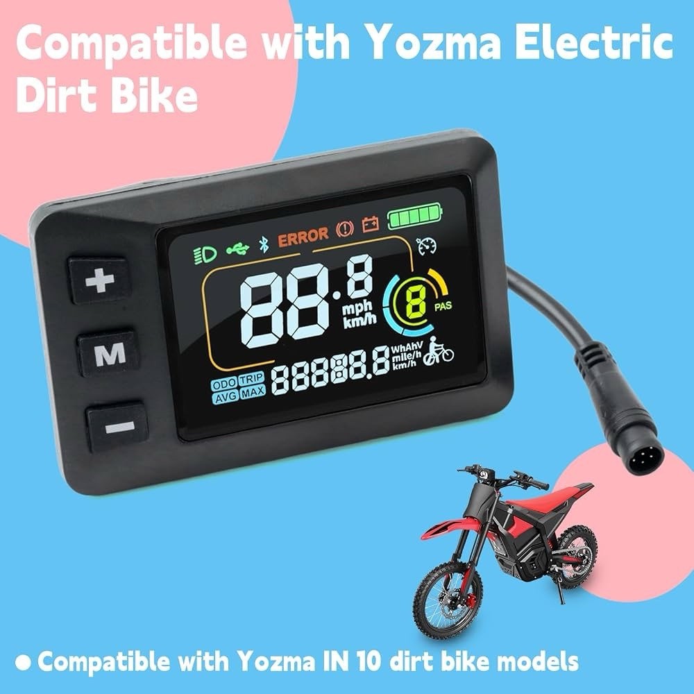 6-Pin G518 LCD Display Screen For Yozma IN10 IN 10 Electric Dirt Bike E-Bike NEW