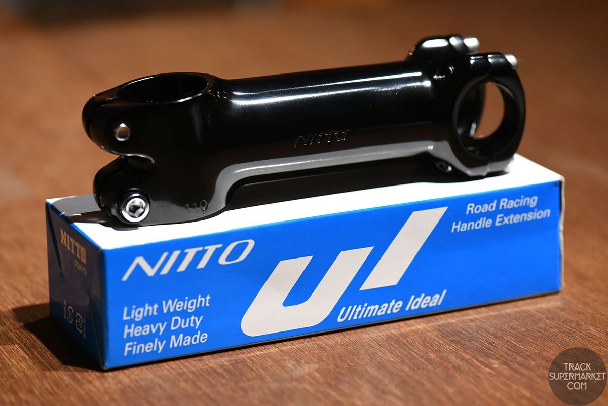 NITTO UI-75 STEM Track/MTB – 25.4mm Clamp Silver/Black 60 70 80 90 100 110 120