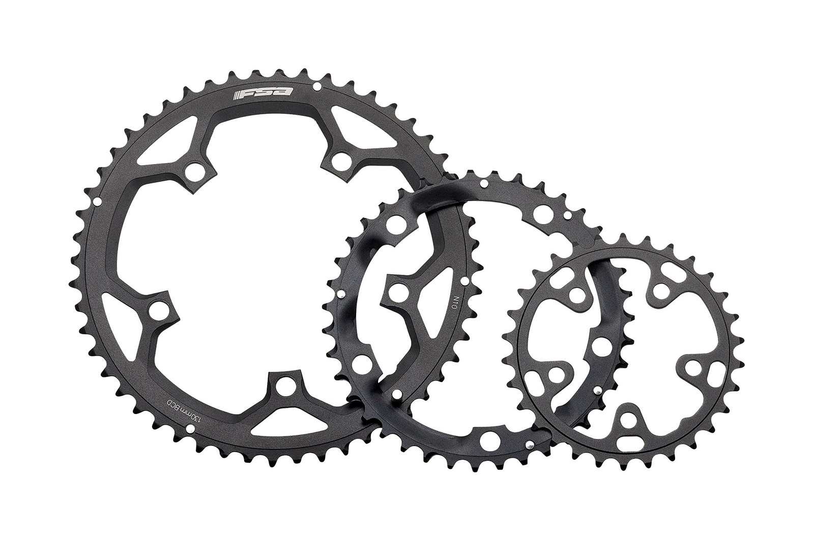 Full Speed Ahead Pro Black Triple 130/74BCD Road Chainring – 130BCD 39T