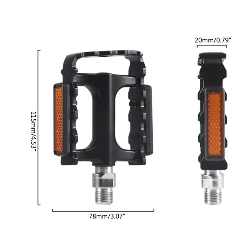 Aluminum Alloy Bike Pedals Road/MTBs Flat Pedals Pedals for All Bike