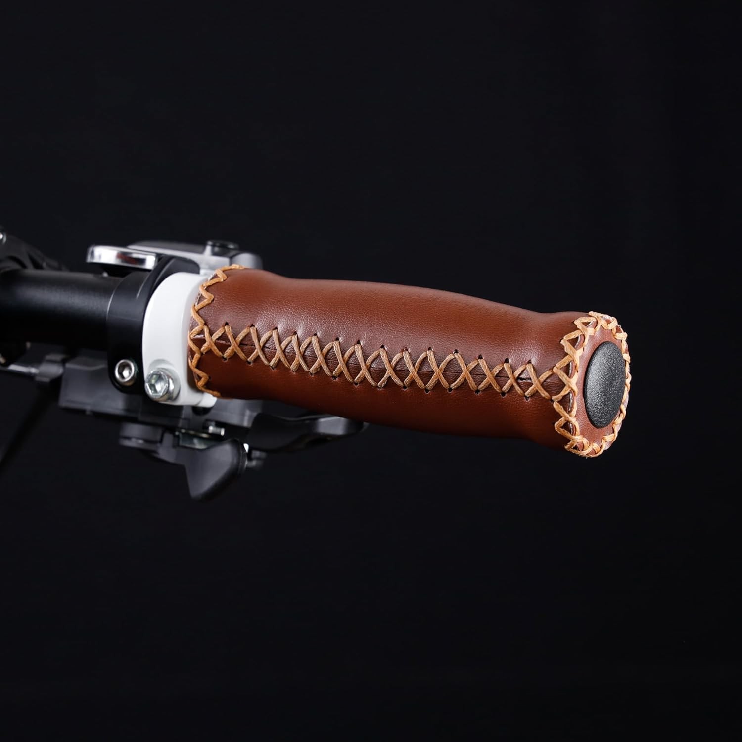 CyclingDeal MTB Bike Handlebar Grips Soft Cushioned Vinyl 125mm Cruiser