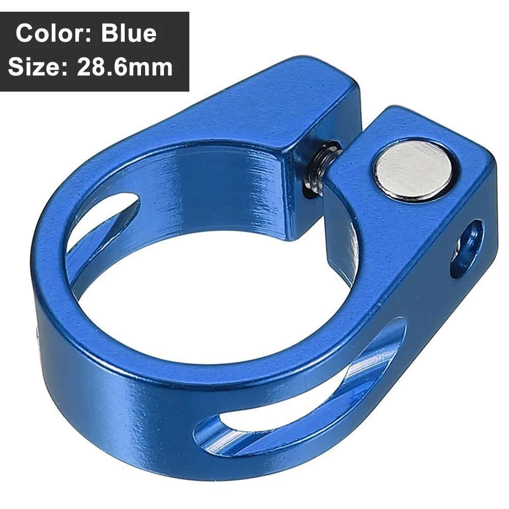 Bike Seat Post Clamp Aluminum Alloy 28.6/31.8/34.9MM MTB Road Bicycle Clip