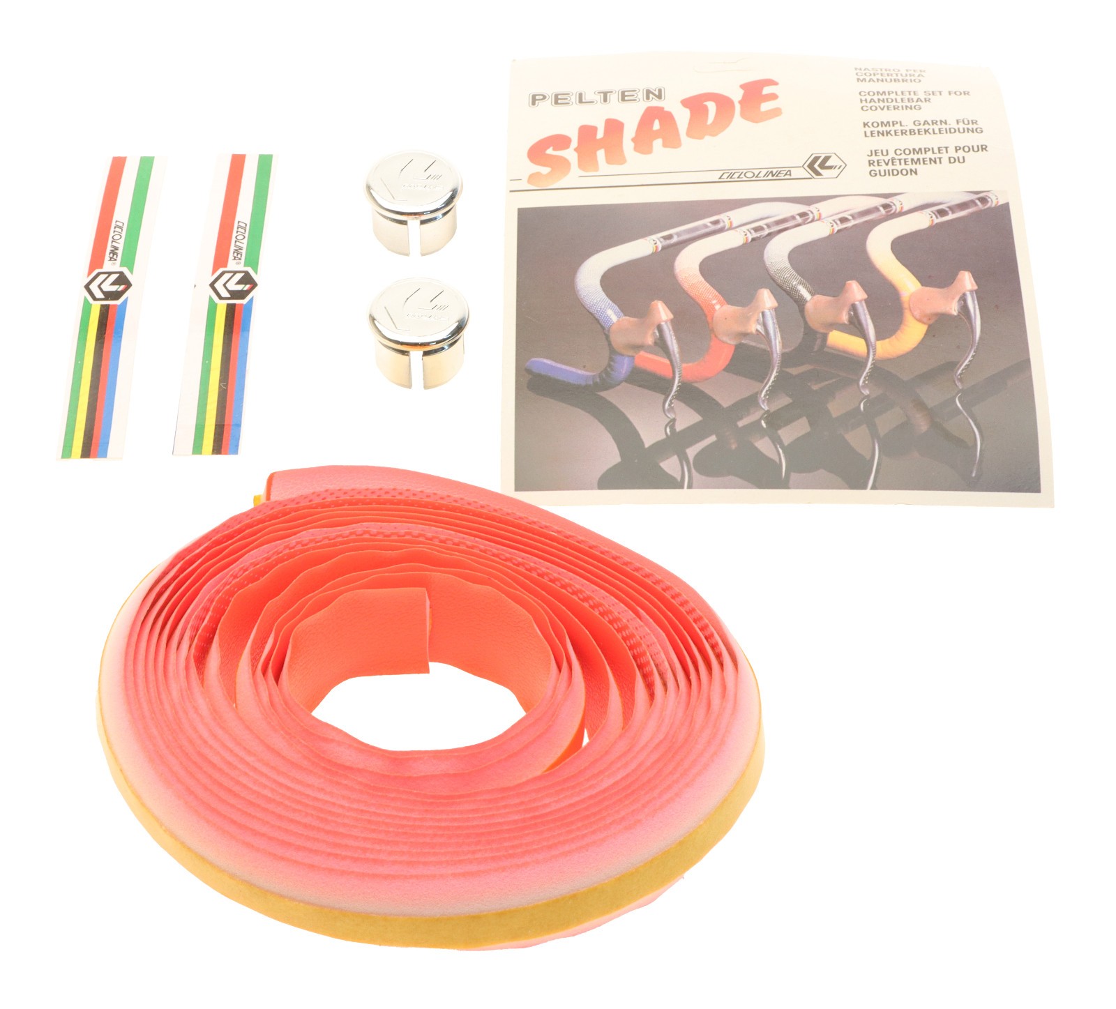Ciclolinea Pelten Shade Handlebar Tape Foam White to Orange Fade ’80s NEW NOS