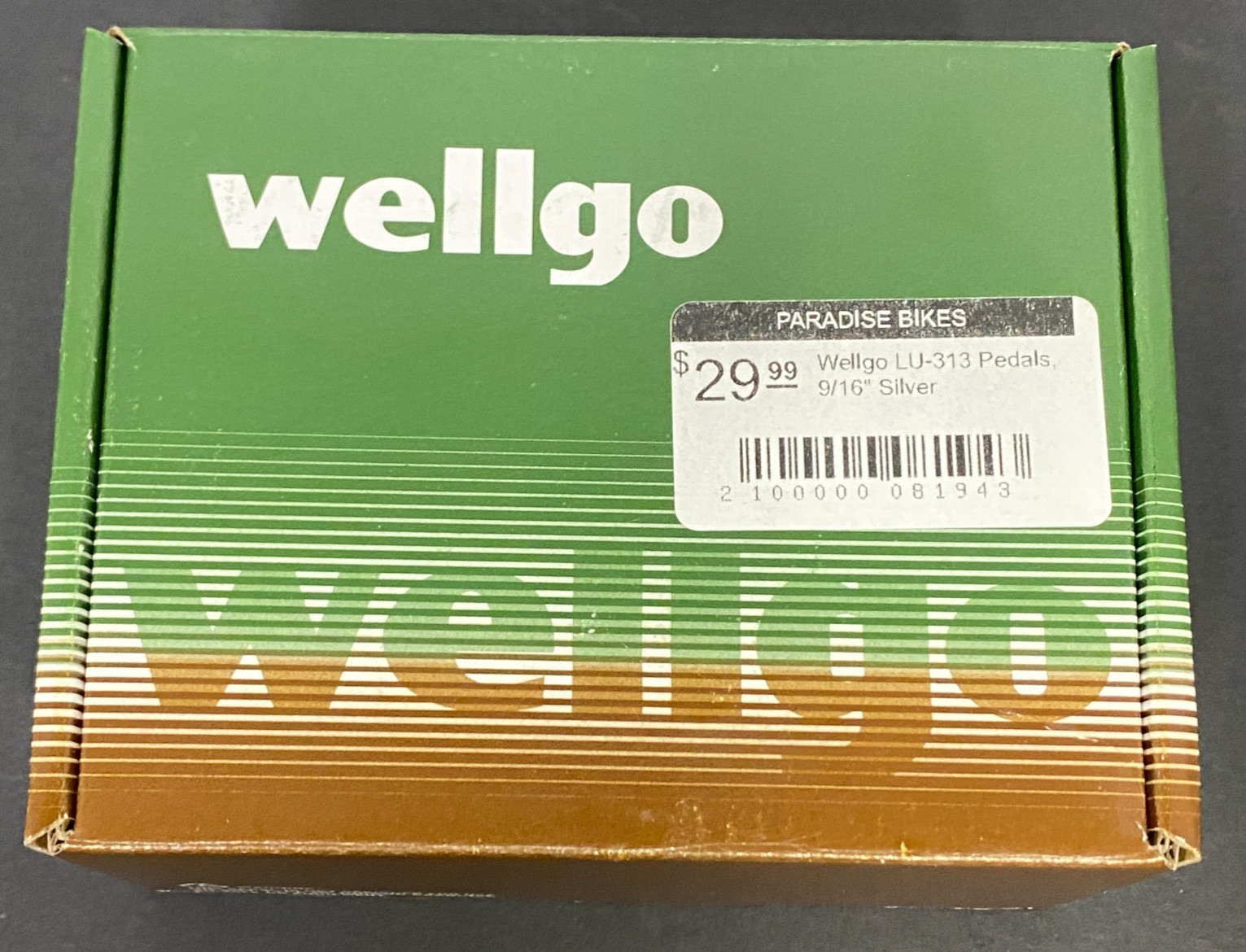 Wellgo LU-313 Platform Pedals, 9/16″ SILVER